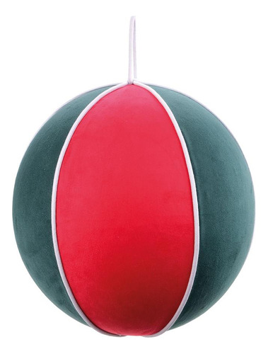 Bola De Natal Maxi Gigante Forrada Com Veludo 45cm 1 Un Cor Branca