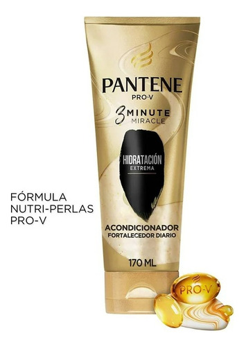 3 Pza Acondicionador Pantene Pro-v 3 Minute Miracle Fortalec