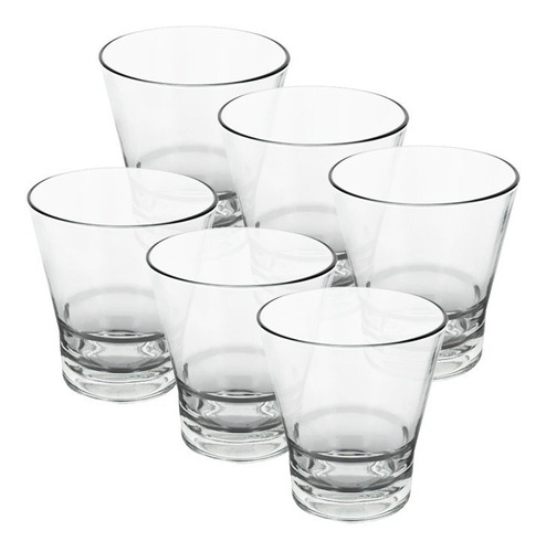 Vaso Whisky Trago Agua Virginia Vidrio 340ml X6