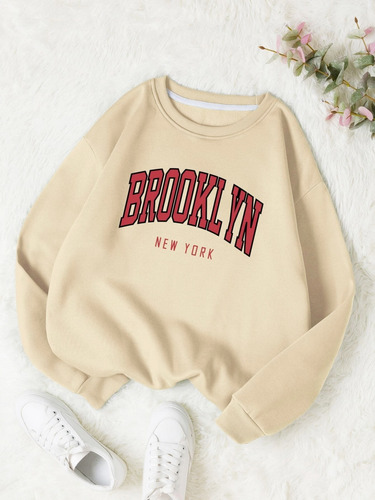 Sudaderas Con Capucha Estampadas Brooklyn New Work Para Muje