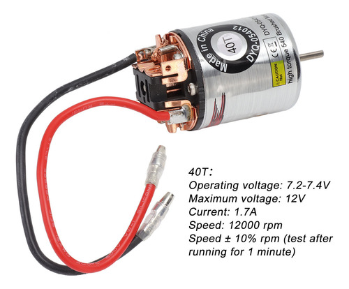 Motor Rc Brushed 540, Resistente Al Agua, Cepillado De Alta