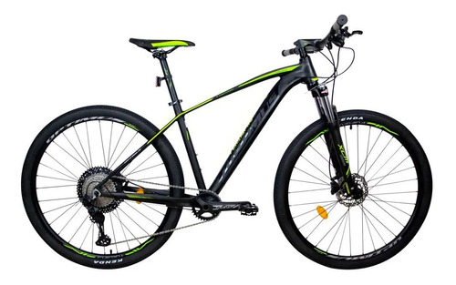 Mountain bike Optimus Tucana 2021 aro 29 M 12v freios de disco hidráulico câmbios Shimano cor verde