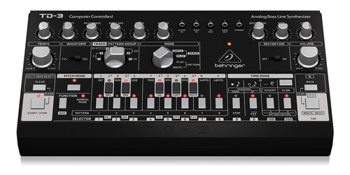 Imagen 2 de 5 de Sintetizador Behringer Td-3-bk Negra Analógico De 16 Voces