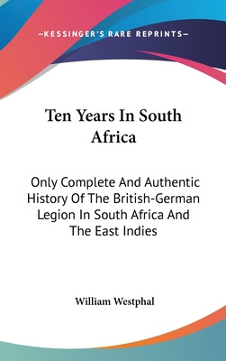 Libro Ten Years In South Africa: Only Complete And Authen...