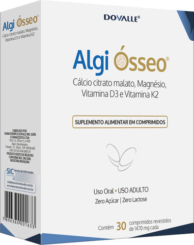 Algi Ósseo C/ 30 Comprimidos - Dovalle