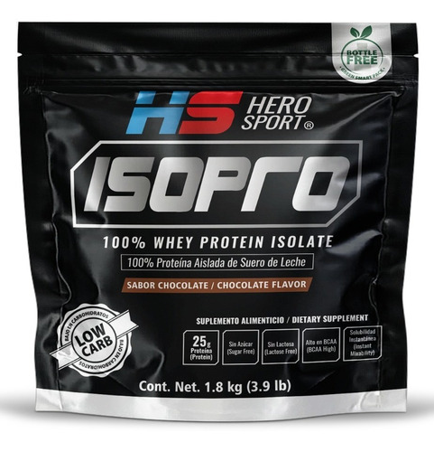 Proteína De Chocolate Low Carbs Hero Sport 1.8 Kg