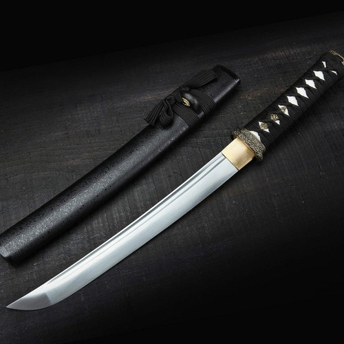 Auway - Espada Japonesa Katana Espada, Hoja Afilada, De Acer