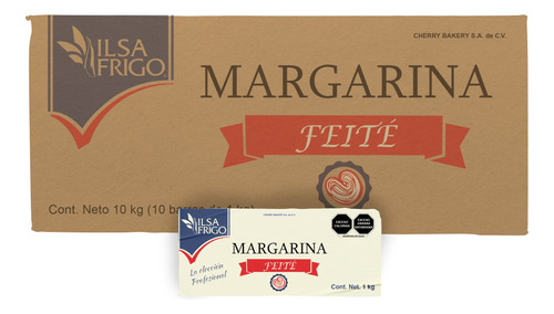 Margarina Feite Para Hojaldre Ilsa Frigo 10 Kg 