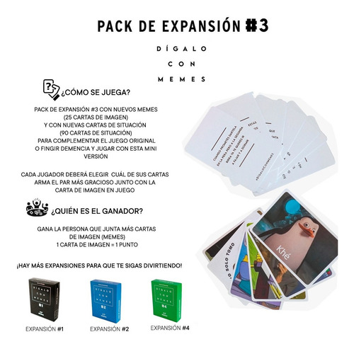 Imagen 5 de 6 de Juego De Mesa Digalo Con Memes Expansion Pack #3 Casa Fight