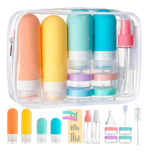 /kit Crema De ChampĂș De Viaje Con Botella De Silicona* 1.