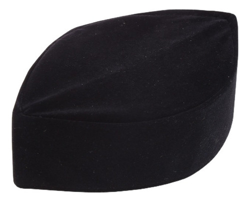 Muslim Men Turkish Islamic Black Velvet Kufi Hat