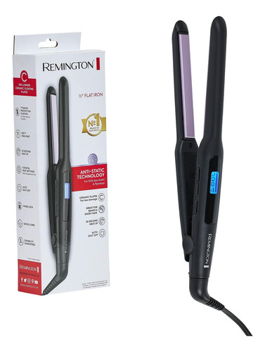 Plancha De Pelo Flat Iron Remington, 1/2 Pulgada, Titanio