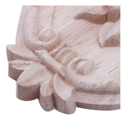2 Unidades De Adorno Retro De Madera Para Tallado En Madera