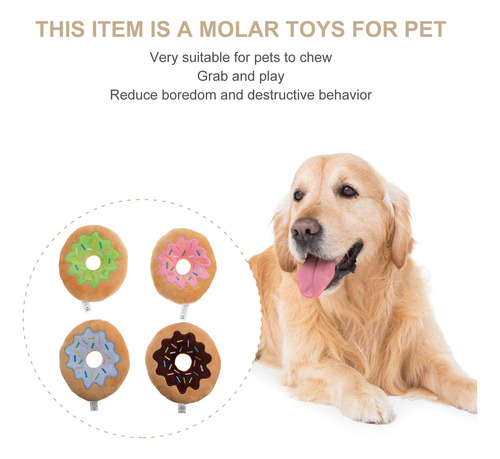 Peluches Para Mascotas Con Dibujos Animados De Perros, 4 Uni