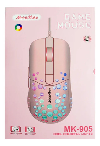 Mouse Gamer Usb Rgb Meidimake Mk-905