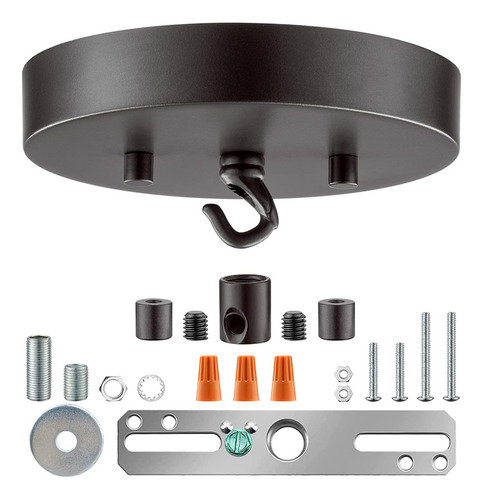 Qc Kit De Toldo De Luz De Techo, 6 Pulgadas, Placa De Cubier