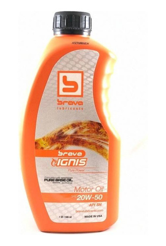 Aceite Brava Ignis 20w50 Mineral