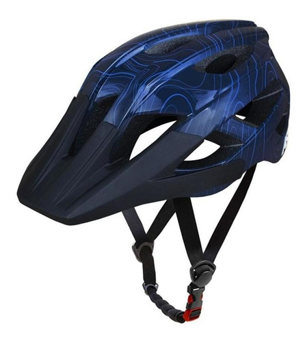 Capacete Ciclismo Asw Accel Frontier Cor Azul Tamanho 55-59cm