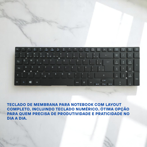 Teclado De Membrana Para Notebook Diversos Modelo Tc-ac5830