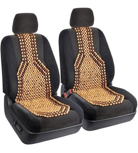 X2 Respaldo De Asiento Bolas Madera Bambú Auto Respaldo Lumb