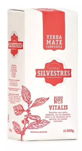  Hierbas Silvestres yerba mate blend vitalis 500 g