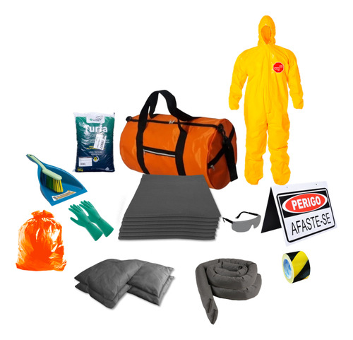 Kit Ambiental Sopep Liquido Em Geral Bolsa 35 L