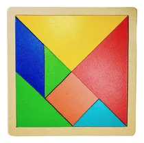 Comprar Tangram Juego De Ingenio Rompecabezas De Madera Artesanal
