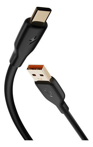 Cabo Usb Tipo C 6a 66w De Carregamento Rápido Usb C 1 Metro Cor Preto