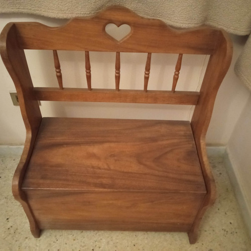 Silla Baúl De Madera 