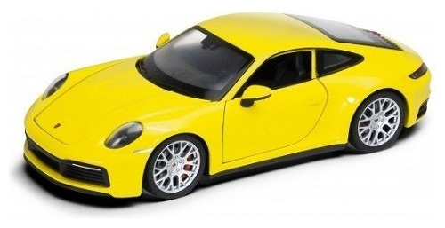 Welly 1:24 Porsche 911 Carrera 4s Amarillo Modelo Coche Q1