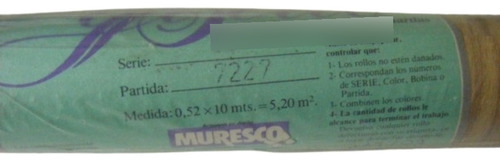 Rollo Papel Vinilizado Muresco Giselle Madera. Madera