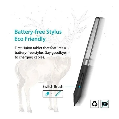 Tableta De Dibujo Gráfico Huion Inspiroy H640p Con 8192