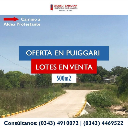 Imagen 1 de 1 de Lotes Oferta En Puiggari, Entre Rios