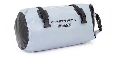 Imagen 2 de 10 de Fire Parts Dry Bag Motocicleta C15 Litros Gris