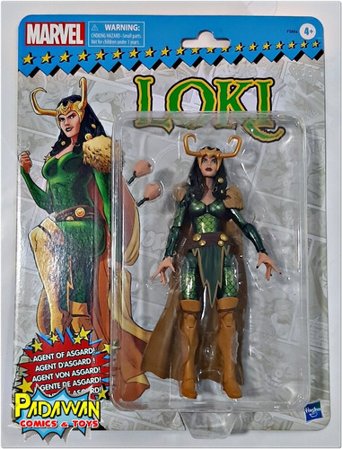 Loki Agent Of Asgard - Figura Marvel Legends Retro Hasbro