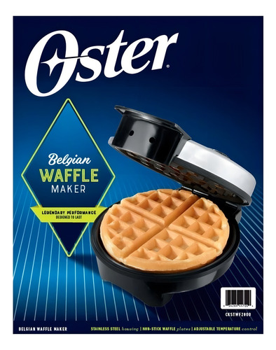 Waflera Tipo Belga Oster Con Graduacion De Tostado