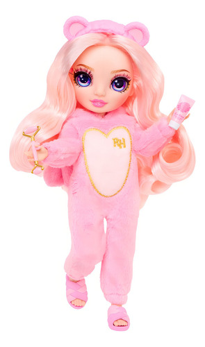 Rainbow High Bella Fiesta En Pijama Suave Mameluco Rosa
