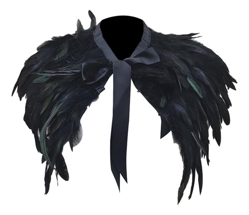 Aplicable A Chal De Plumas Cómodo Cuello De Plumas En Capas
