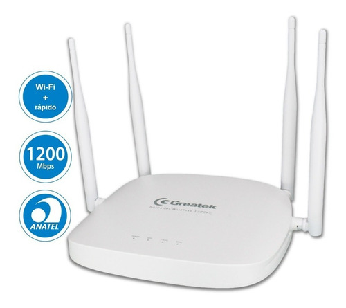 Roteador Wi-fi Greatek 1200mbps Porta Gigabit