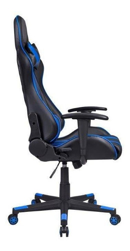 Cadeira Gamer Pel-3013 Preta/azul - Pelegrin