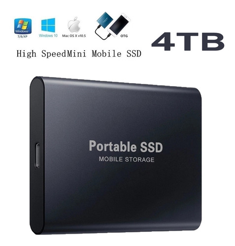 Unidad Móvil Externa Ssd 4tb Usb 3.0 Notebook+