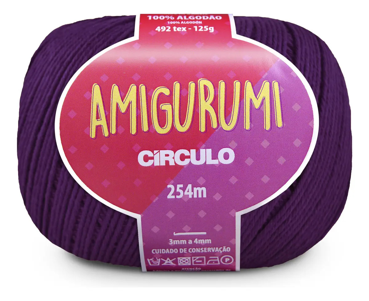 Novelo Amigurumi Círculo 100% Algodão Mercerizado 254m Cor Místico