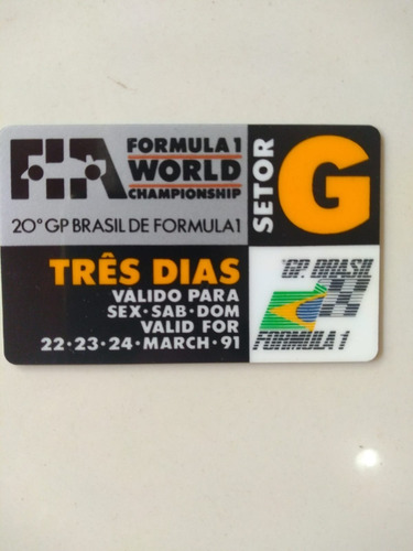 20º Gp Brasil De F1 - Ultimo Título Mundial De Ayton Senna