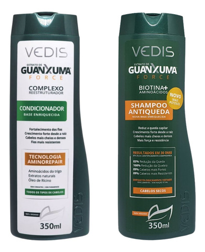 Kit Guanxuma Cabelos Normais A Secos - Vedis