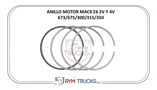 Anillo Motor Mack E6 2valvula Y 4valvula Pai