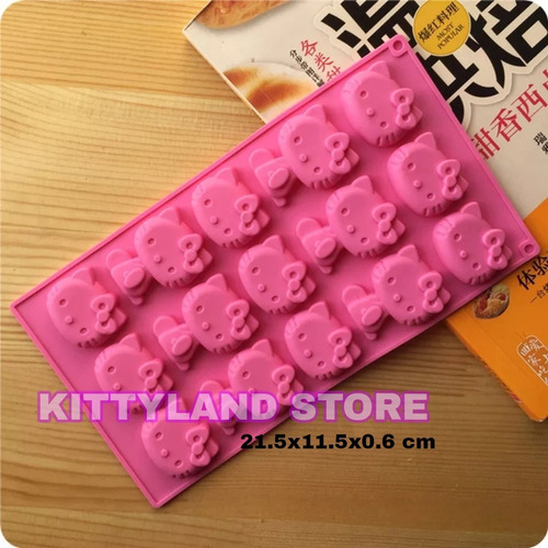 Hermoso Molde De Silicón Hello Kitty 