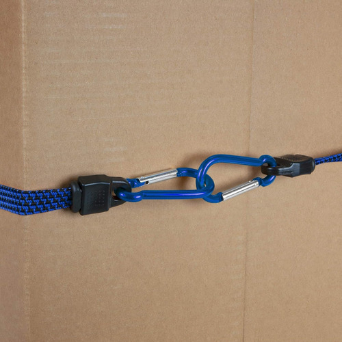 W1451 - Bungee Plano De 12 Pulgadas Con Mosquetón, Correa Re