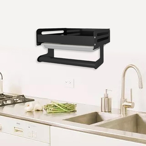 Soporte De Cepillo De Jabón De Esponja De Carrito De Negro