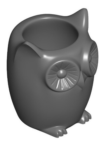 Macetas / Porta Lapices Con Forma De Lechuzas Grandes 12 Cm 
