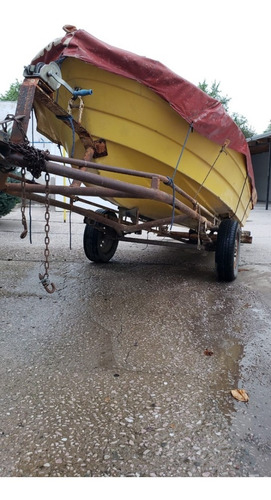 Bote Lagunero Con Motor Y Trailer